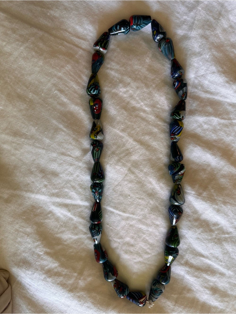 Vintage Venetian Glass Bead Necklace - Murano Glass Beads